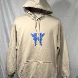 Drake J Cole Big As The What Tour Hoodie Mens XL Cream It’s All A Blur